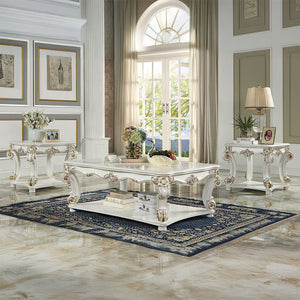 Vendome - 31" End Table - Antique Pearl