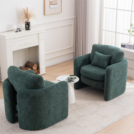 Rosewick Rounded Corner Cozy Modern Accent Chair