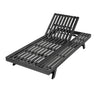 2/3 Foldable Acacia Wood Lounge Chair with Adjustable Backrest & Flat Storage Surface