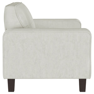 Xana - 2 Piece Upholstered Track Arm Sofa Set - Greige