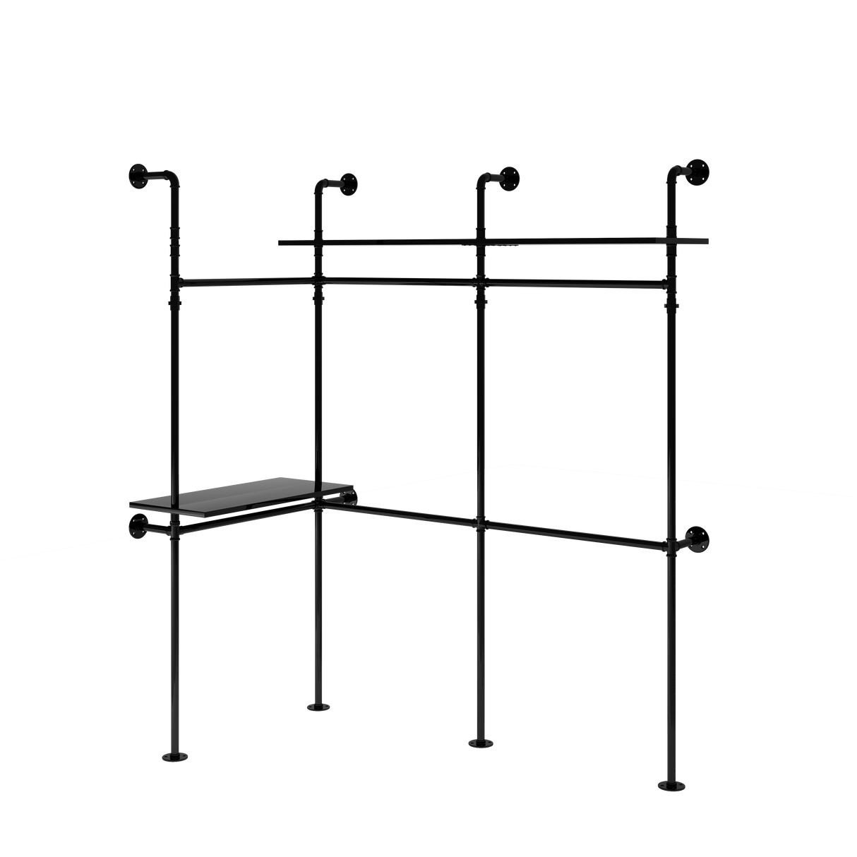 Industrial Pipe Clothing Rack