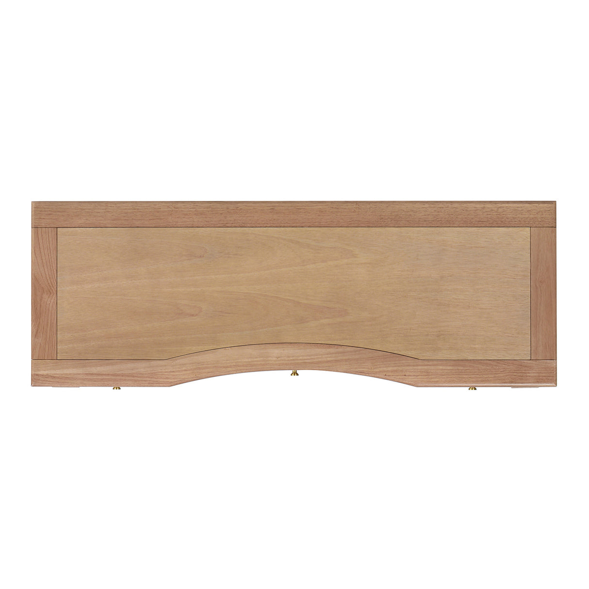 Dauphin 55" 3-Drawer Wood Executive Desk Natural Brown