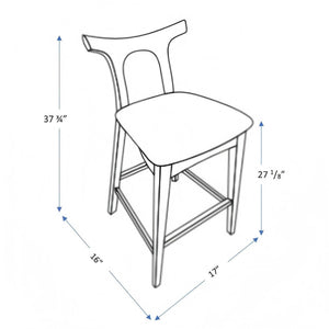 Hester - Upholstered, Square Bar Chair (Set of 2)
