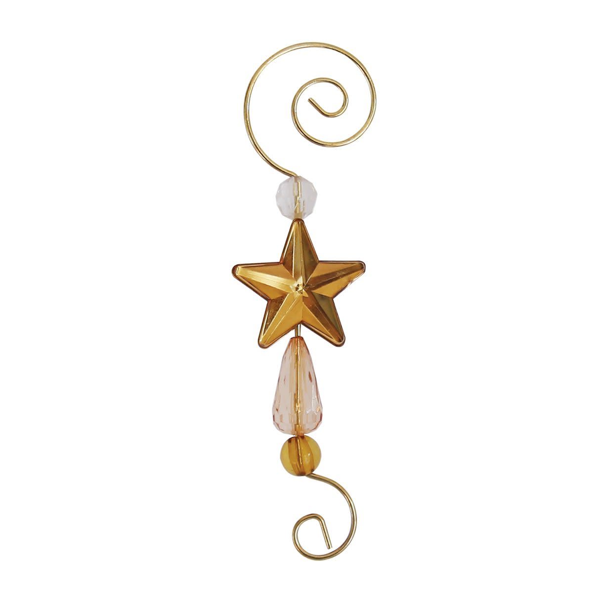 Set Of 6 Star Hooks - Pink Gem
