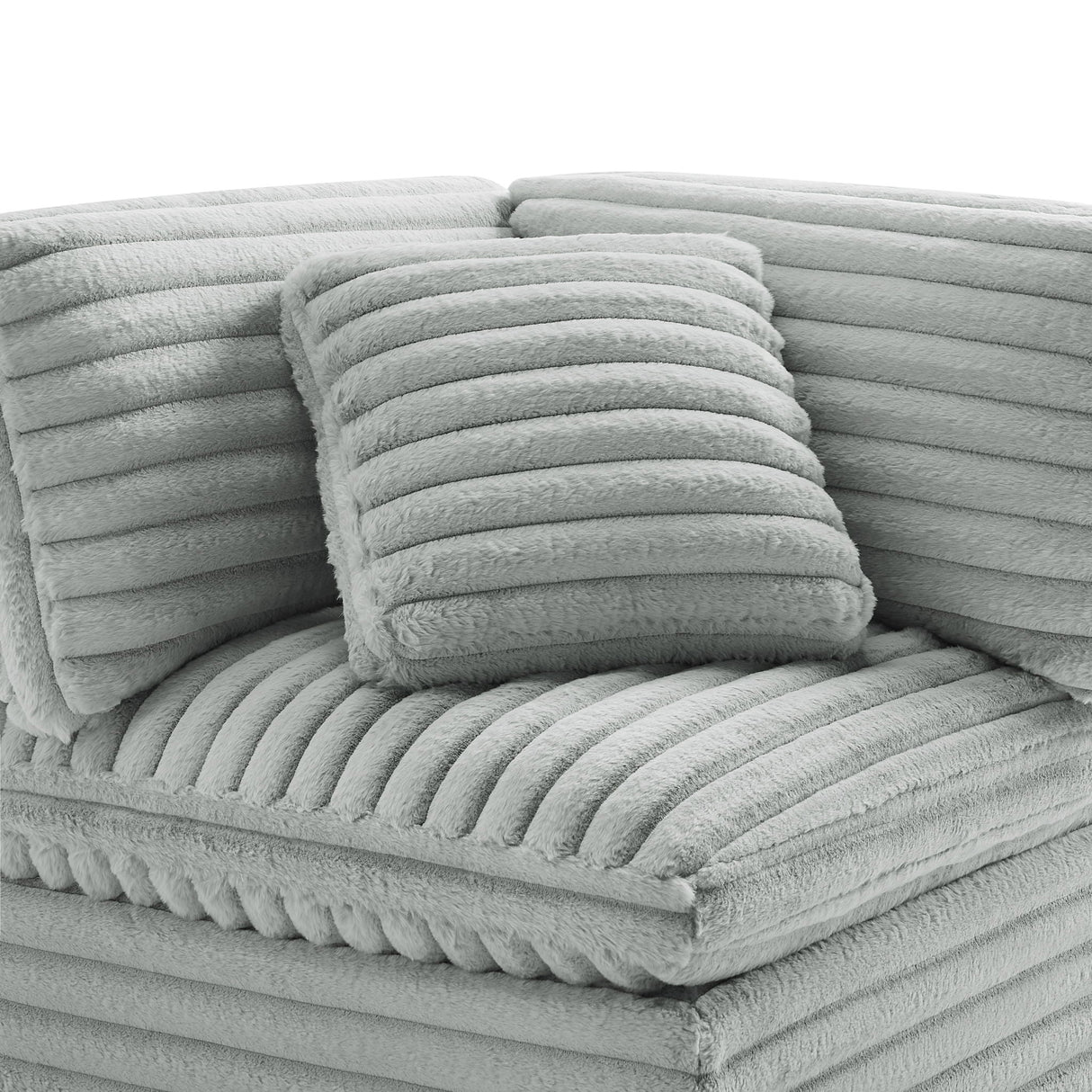 Jenny - Corner Accent Chair - Gray