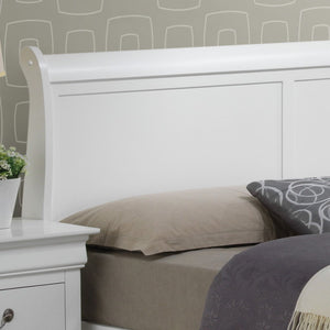 Upholstered Panel Sleigh Bed Design