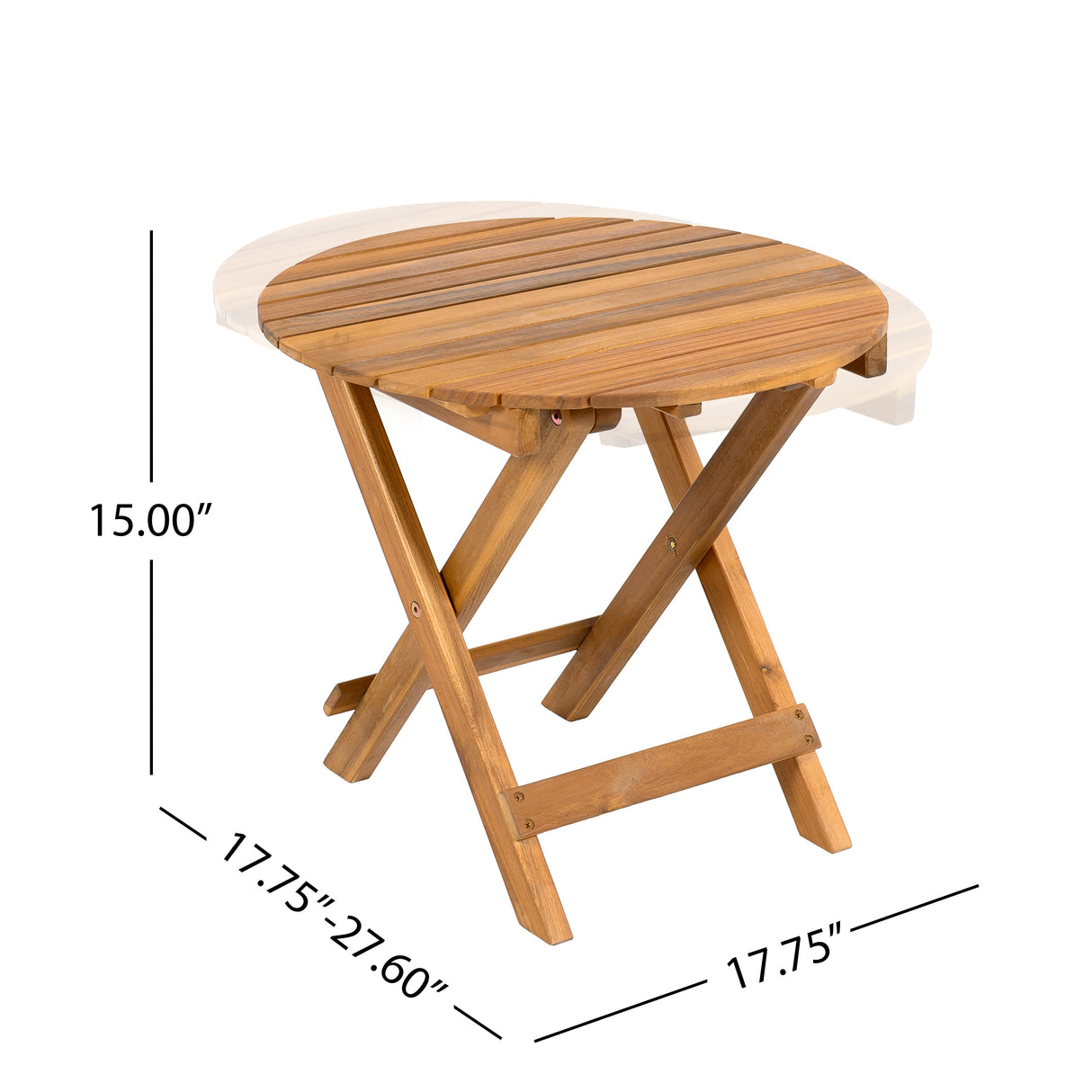 Patio Conversation Set, Outdoor Wood Conversation Seat (Set of 2)