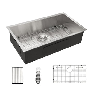 Modern Style Undermount Sink With Stainless Steel, Deep Single Bowl