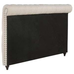 Devon 57-inch Upholstered Full Headboard Beige