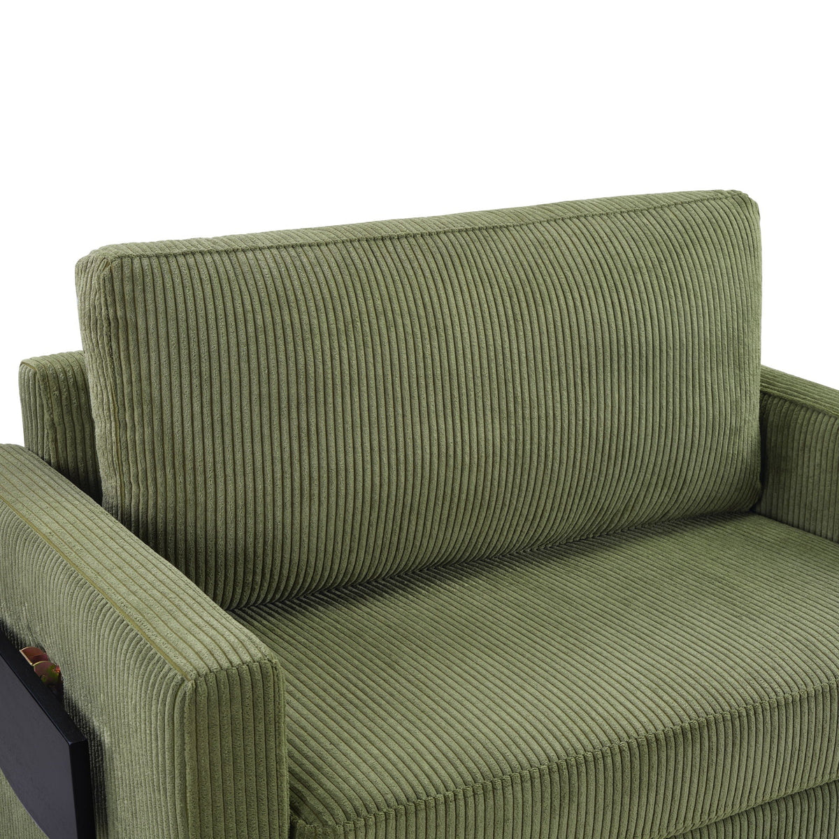 Sleeper Sofa With Foldable Mattress, USB Ports, Side Table & Storage Pocket