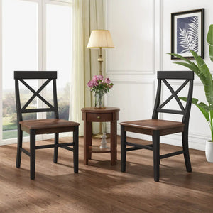 Plethora - Dining Chair With X Shaped Back (Set of 2)