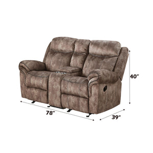 Zubaida - Two Tone 3 Piece Recliner Living Room Set