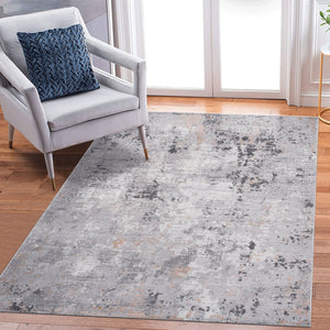 Marfi - 6' X 9' Abstract Area Rug - Gray / Multi