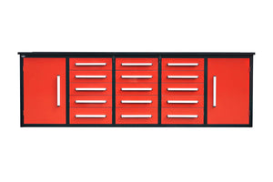 Storage Cabinet With Work Bench (15 Drawers And 2 Cabinets)