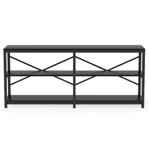 Console Table With X Back Design, Extra Long Storage