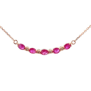 .73ct Ruby Diamond Fashion Pendants 10KT Rose Gold