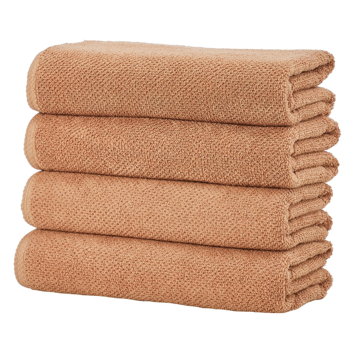 Cotton textured bath towel set - acacia collection
