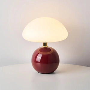 Mushroom Table Lamp French Cream Bauhaus Style Bedside Light