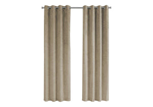 2 Pieces Set Curtain Panel Room Darkening Grommet