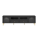 U-Can 78.8'' Retro TV Stand, Entertainment Center Media Console Cabinet