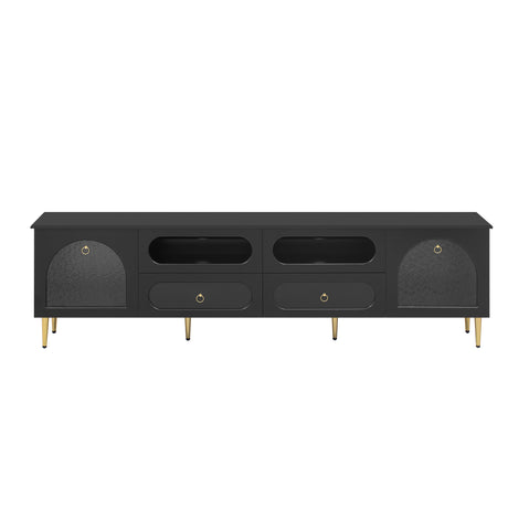 U-Can 78.8'' Retro TV Stand, Entertainment Center Media Console Cabinet