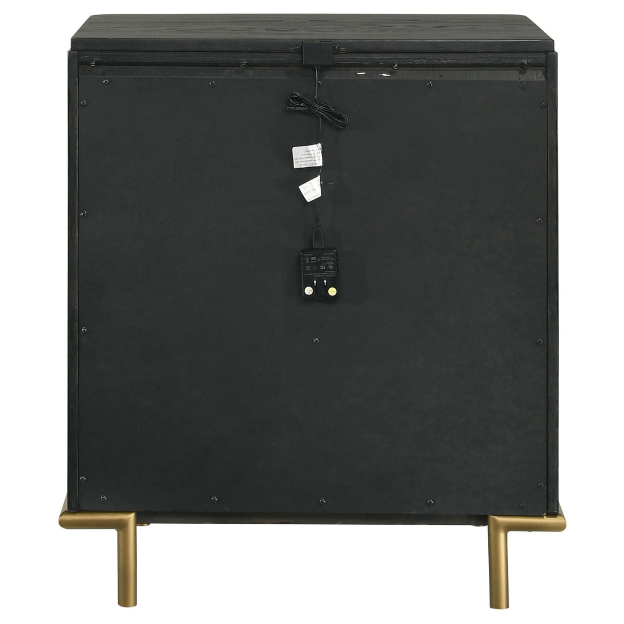 Anser - 3 Drawer Nightstand - Black