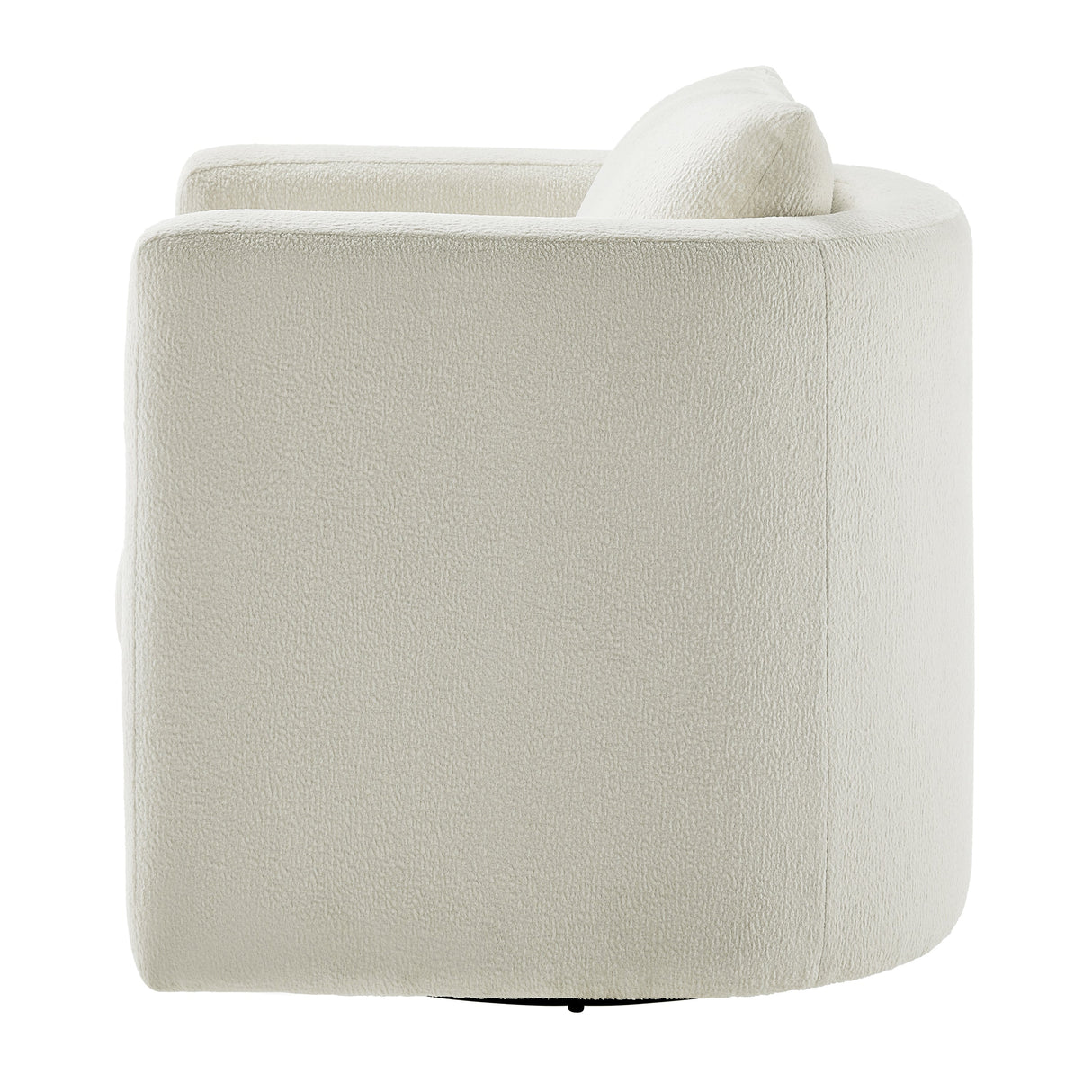 Sutton Light Grey Performance Fabric Swivel Barrel Chair