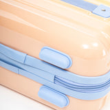 14'/20' 2-Piece PC Spinner Wheel Luggage Set in Gradient Blue and Yellow