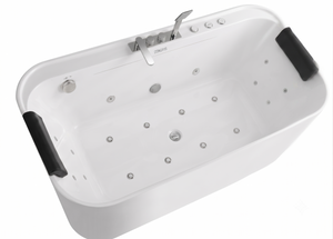 Condris 67" x 35" Whirlpool Bathtub for 2-Person