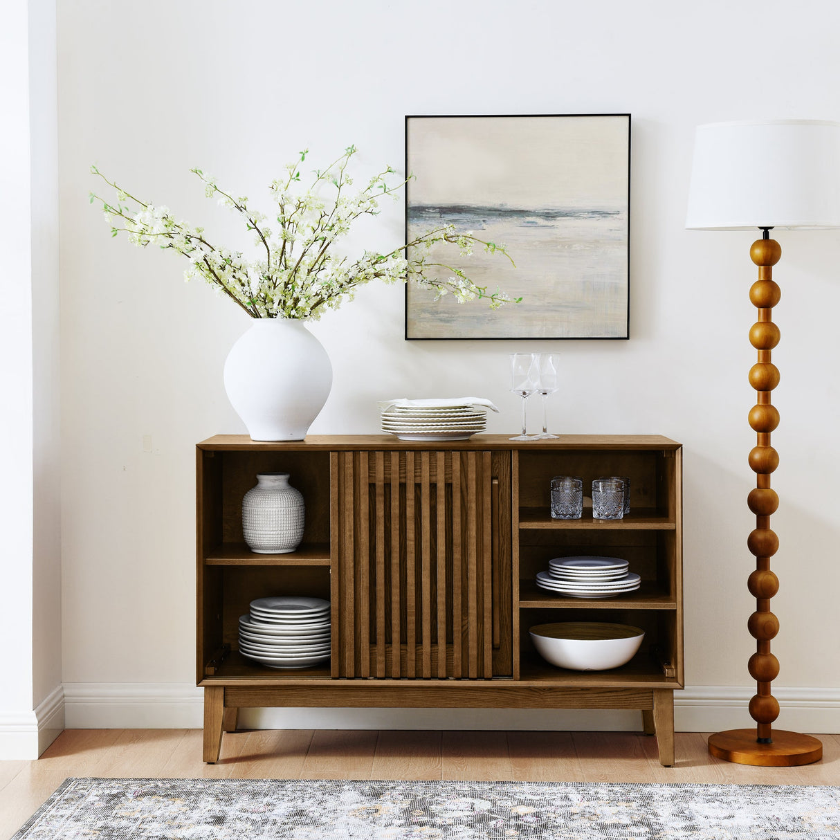 Farmhouse Sideboard Buffet Cabinet