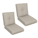 High Back Patio Chair Cushions for Garden (Set of 2)