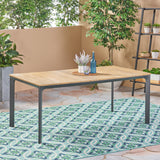 Westcott dining table with wood top