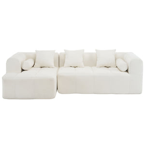 Sectional Free Combined Sofa With 2 Side Pockets