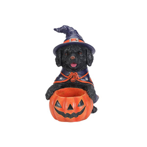 Halloween Labrador Puppy Statue