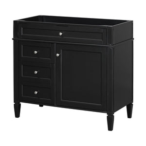 Bathroom Vanity With 2 Drawers and Tip-Out Drawer Storage Cabinet