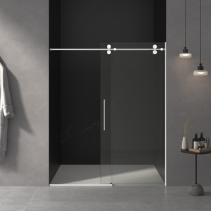 56"-60"W x 76"H Frameless Shower Door