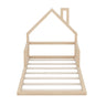 Floor Bed With House Shaped Headboard