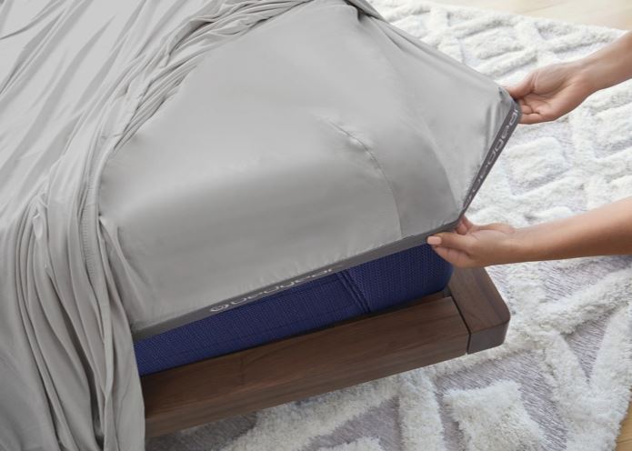 Grey Split Head King Sheet Set with Moisture-Wicking Dri-Tec - Split Head King