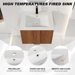 Floating Bathroom Vanity With Sink Combo