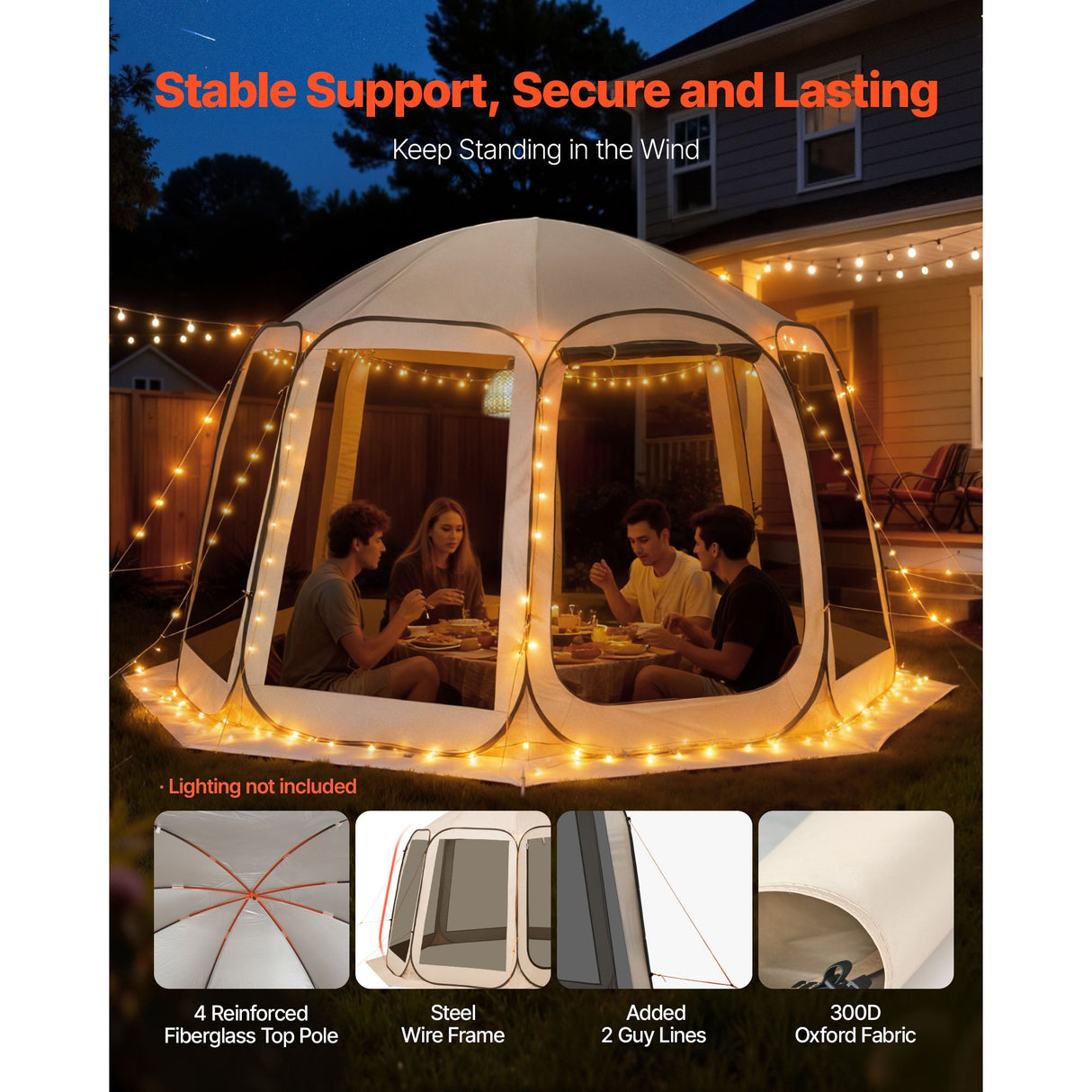 12 x 11 ft Screen House Tent