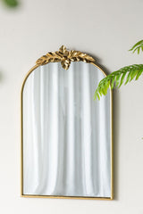 Arched Wall Mirror with Metal Frame