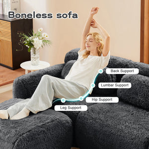U-Shaped Boneless Sofa