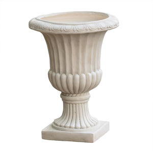 26.5' H Classic Antique White Italian MGO Urn Planter