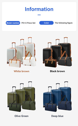 5-Piece Hardside Luggage Set