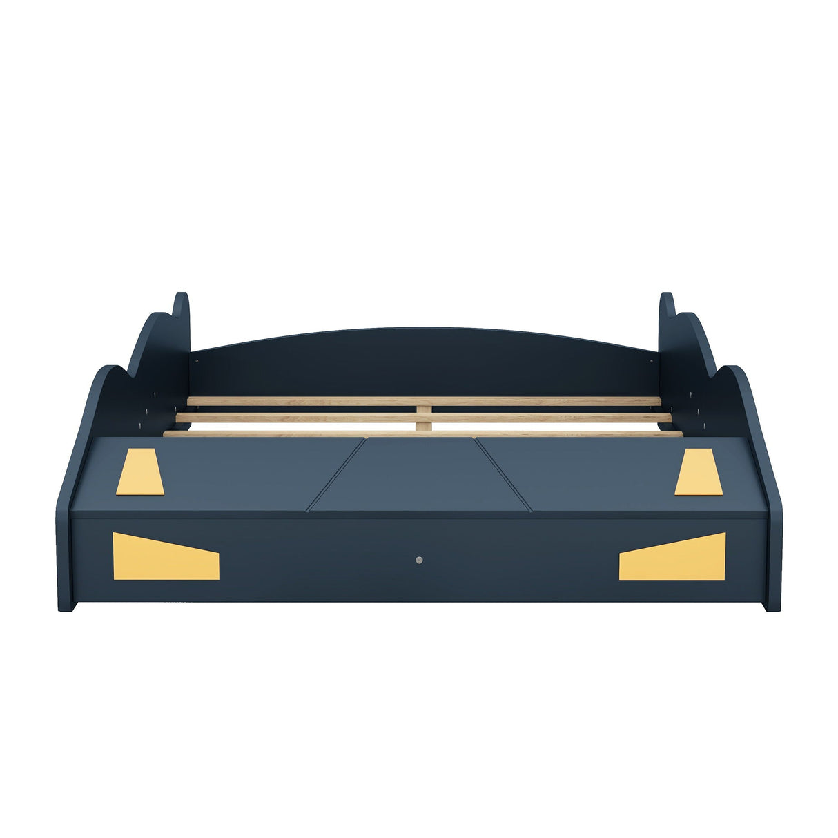 Race Car Shaped Platform Bed With Wheels And Storage