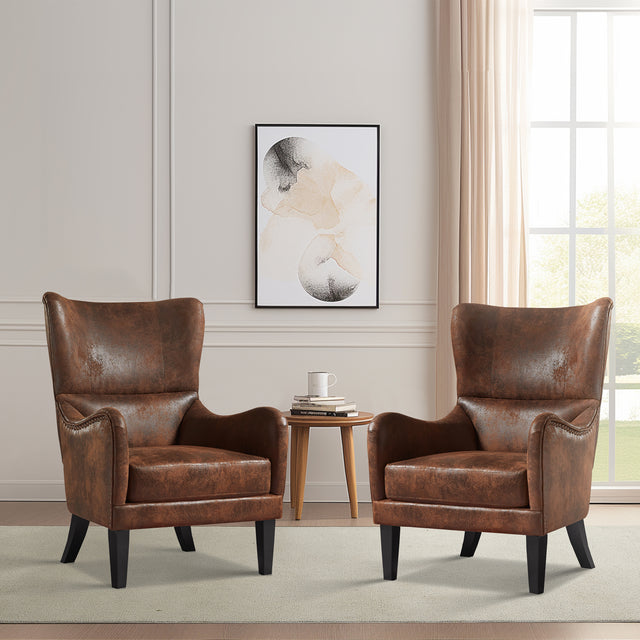 The-Hjørnvik™-Nailhead-Wingback-Chair,-Set-of-2-Arm-Chairs