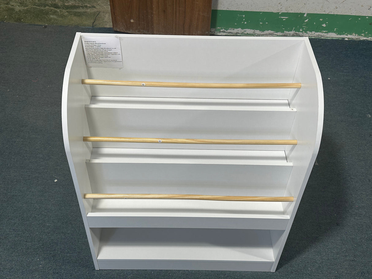 Kids Bookshelf with Open Storage