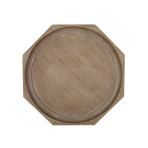 French Country Accent Table With Spider Leg Design - Natural / White