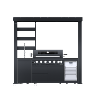 94-Inch 6-Burner Deluxe Stainless Steel Gas Outdoor Kitchen Grill