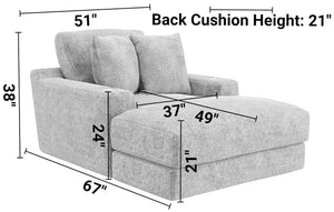 Cozy - Chaise With USB